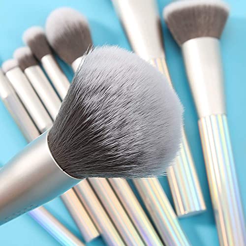 Docolor Aurora Makeup Brushes, 9 Pcs Makeup Brushes Set With Gift Bag, Premium Synthetic Kabuki Foundation Blending Face Powder Mineral Eyeshadow Make Up Brushes Kit #TOP4