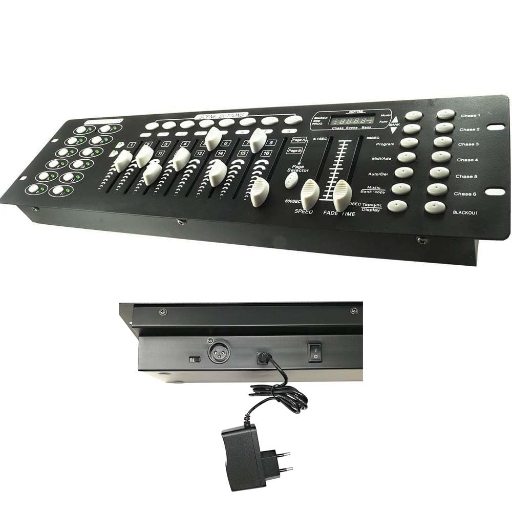Centralina Controller Mixer Luci Dmx 512 per Illuminazione di Scena 192 Canali