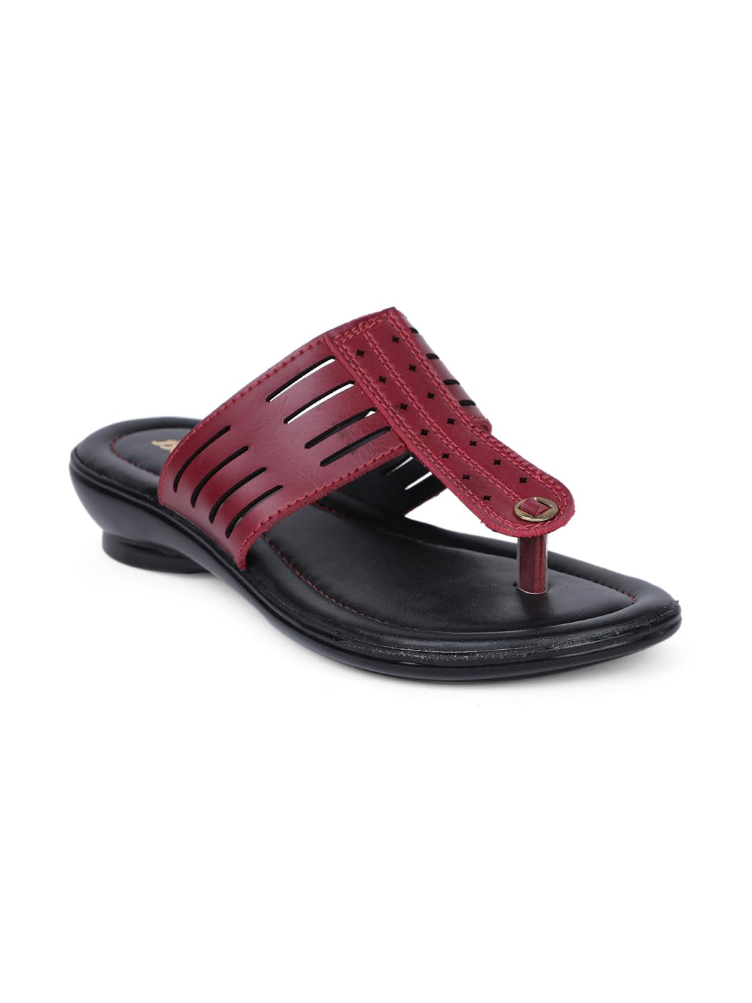 BATA womens Leo Laser Th Maroon Slippers 5 UK (5715370)
