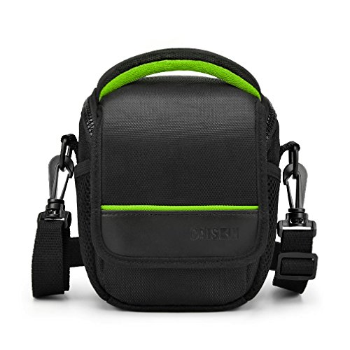 CAISON Funda Estuche Bandolera para Cámaras de sistema compacto Canon EOS M6 M5 M3 M10 PowerShot SX540 HS SX430 IS / SONY A6500 A6300 A6000 A5100 / NIKON 1 J5 COOLPIX B700 B500