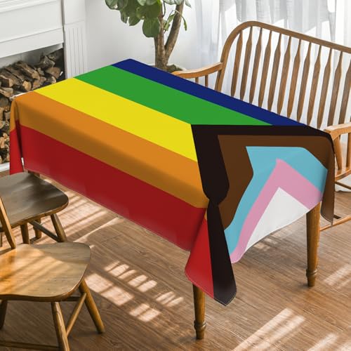 Horaldaily Pride Rainbow Tablecloth 6084 Inch Rectangular LGBT Gay Party