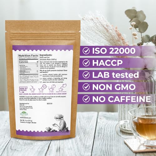 Image of 4 oz. Alcachofa Artichoke Leaf Dried Artichokes Blend Herb Tea (Cynara Cardunculus) - 113g Herbal Hojas De Alcachofa Seca