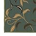 Machine Washable Leaves Design Non-Slip Rubberback 3x5 Traditional Area Rug for Living Room, Bedroom, Kitchen, Dining Room, 3'3