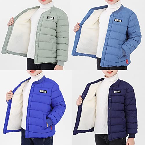 sfdgfhyf Boys' Winter Coat Quilted Puffer Jacket Fleece Lined Down Coat Kids Water-𝐑esistant Boys Toddler4