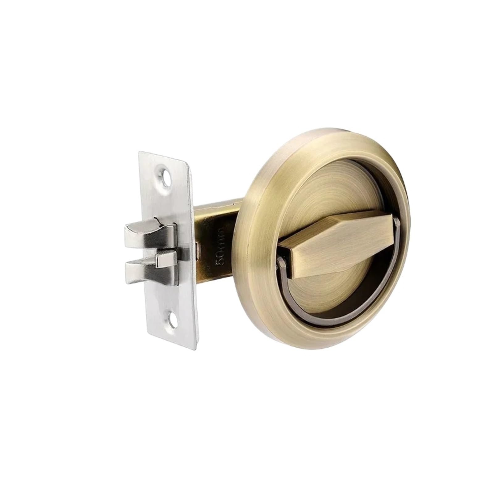 YXINAER Round Recessed Door Lock Concealed Invisible Door Lock