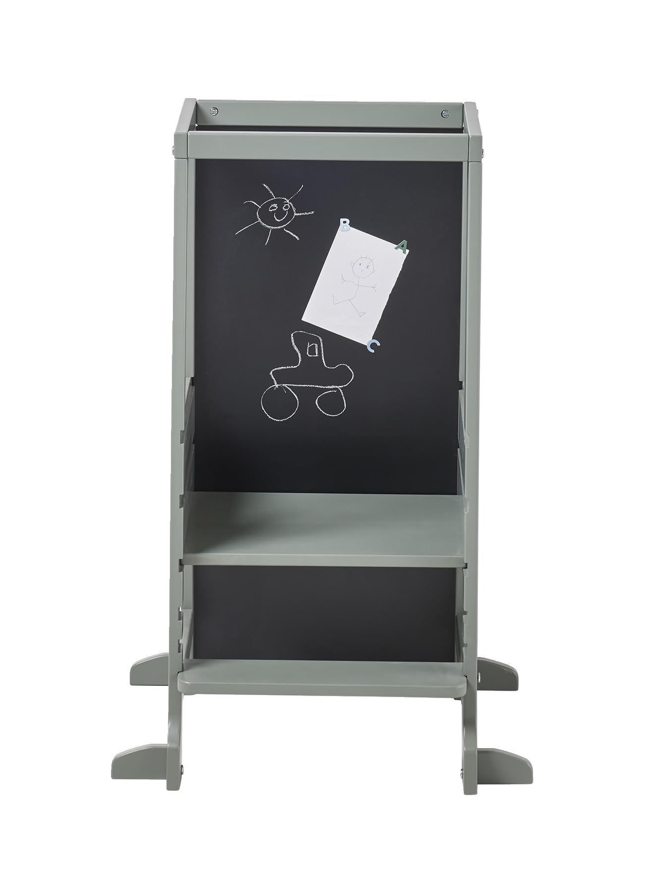 VERTBAUDET Lernturm mit magnetischem Schiefer, Grün, TU