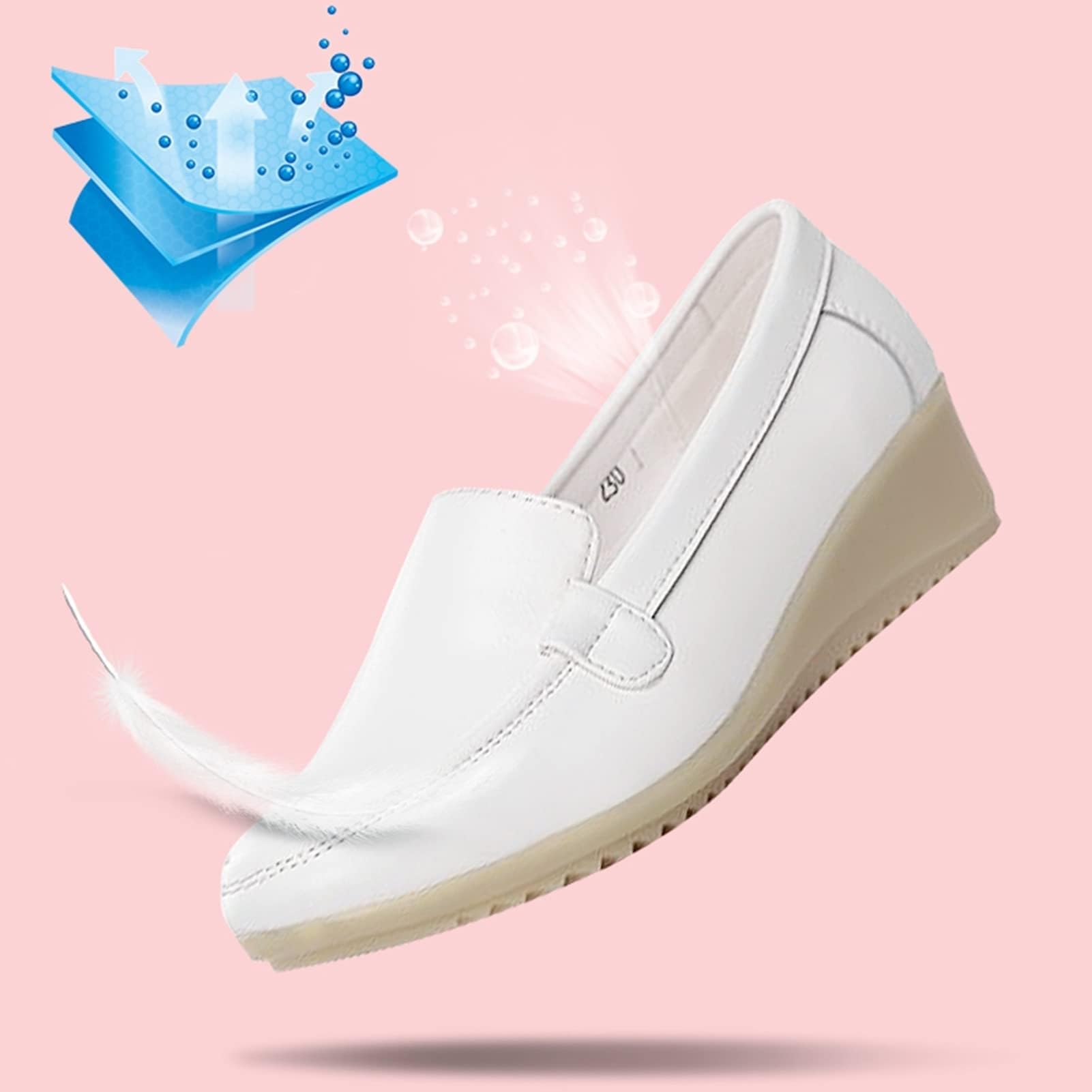 Nurse Mates Women's Daisy White 7 B(M) US