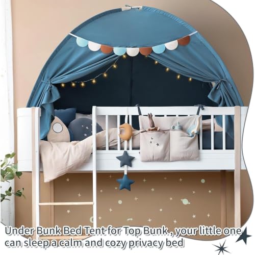 Tienda de campaña infantil oscurante y cortinas transpirables para juego de rol portátil 8