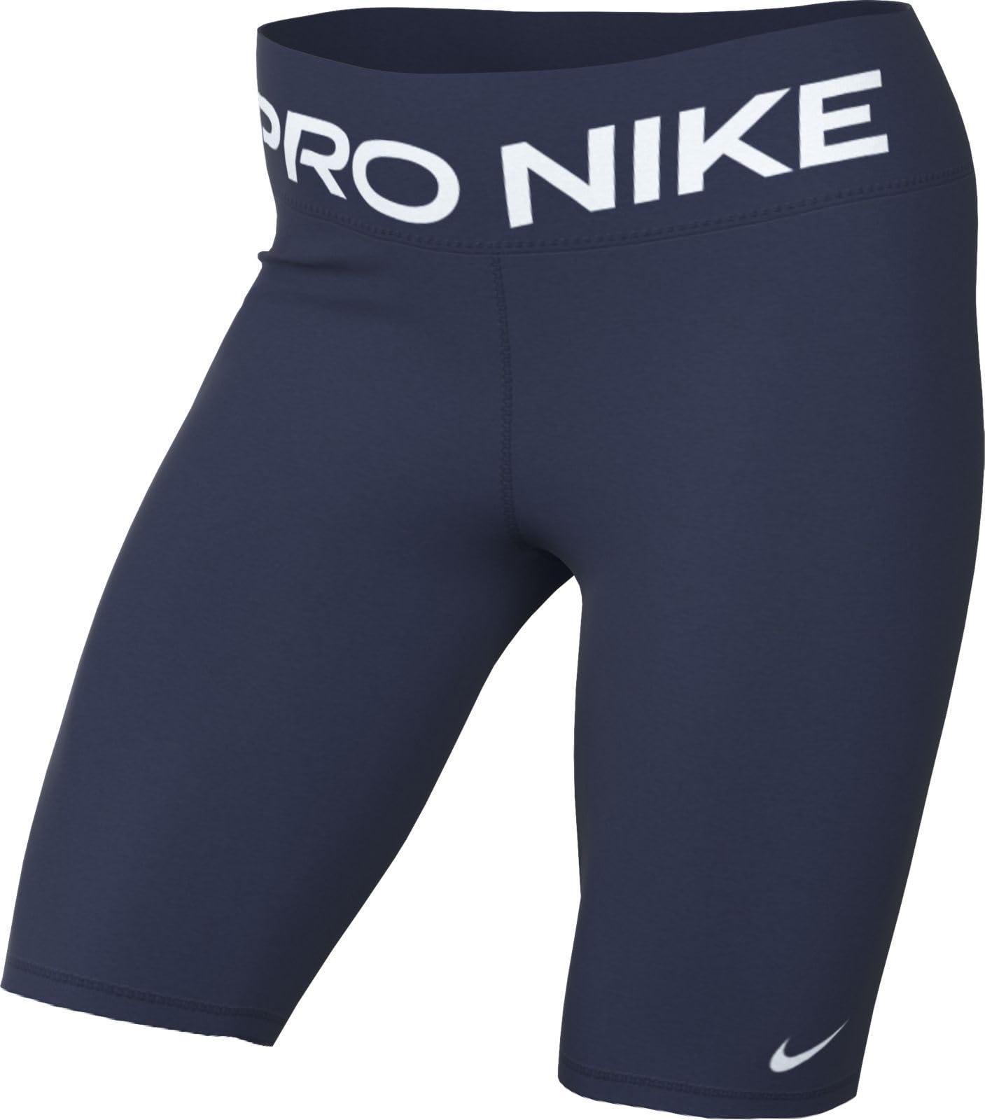 Nike Pro 365 CZ9840-410 Women's Shorts (8 Inches), Midnight Navy/White, XS