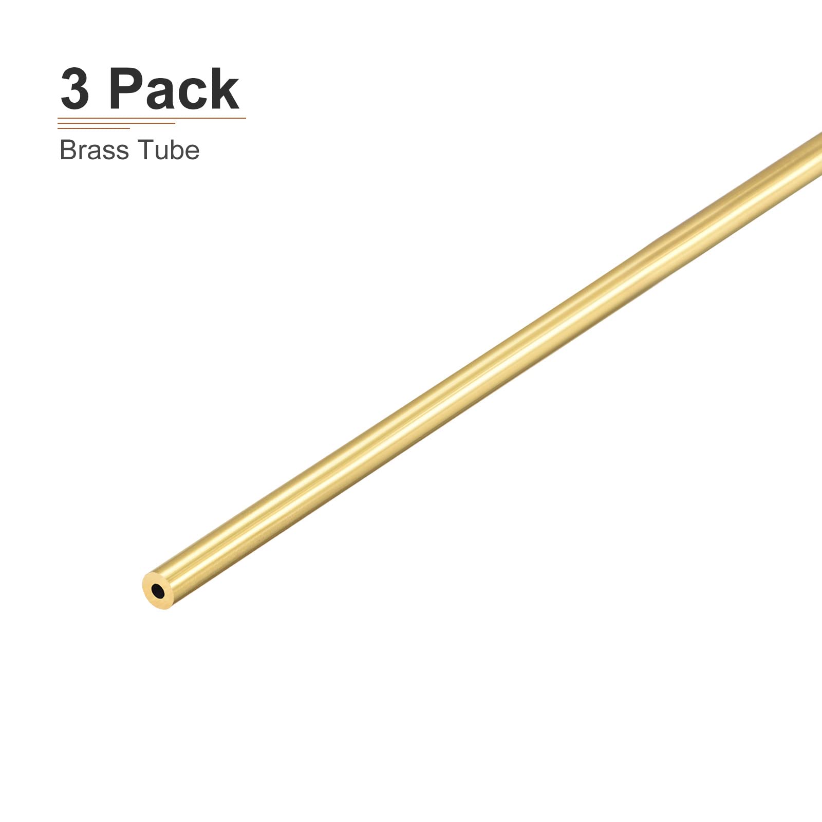 Tubo In Ottone 5mm X 1.5mm X 300mm - 3 Pezzi Per Fai Da Te E Decorazione - Foto 9