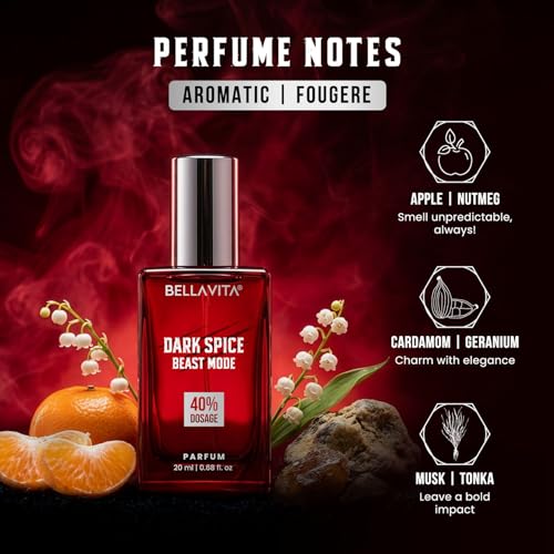 Image of BELLAVITA Beast Mode Collection Set with 40% Perfume oil concentration | Long Lasting | Set of 3 x 20ml each | Perfume for Man | Gift for Men | Spicy, Wood, Musk and Oud Premium Fragrance for Men