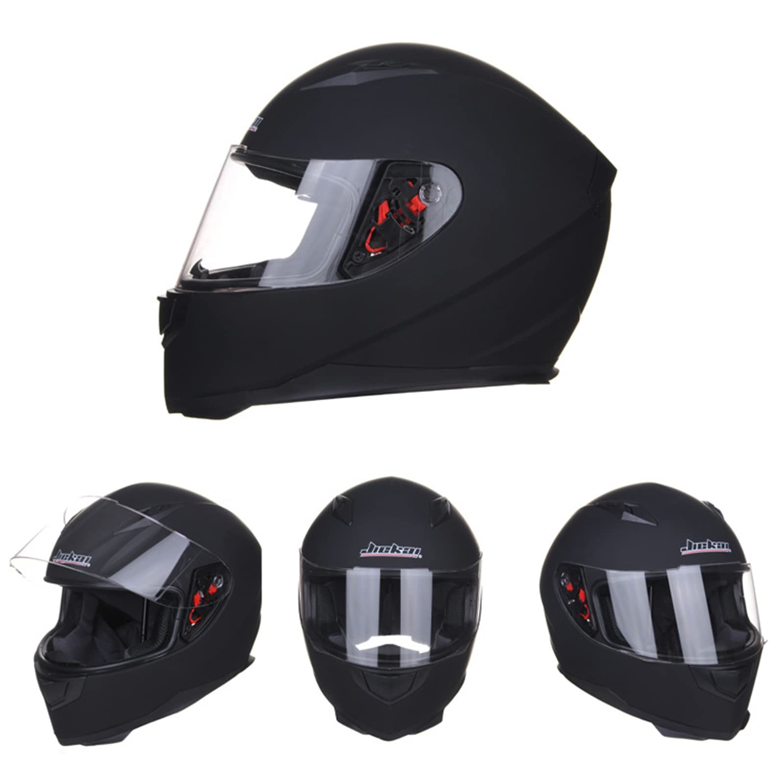 Caschi Moto integrali Uomo Donna Adulto Casco Bici da Strada Lenti Trasparenti Casco Approvato DOT/ECE Youth Leggero Fresco Quattro Stagioni,A1,XL