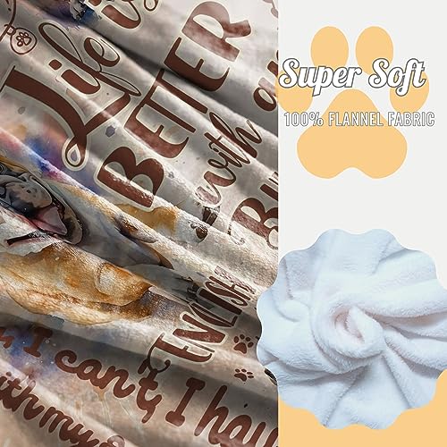 Image of English Bulldog Gifts for Women, Throw Blanket, 60x80 Inches