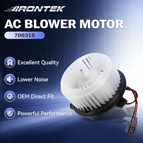 Image of IRONTEK HVAC Heater Blower Motor Fan 700315 Fit for Dodge 2013-2016 Dart 1.4L 2.0L 2.4L 68163782AA 68225055AB 68225055AB PM4050 2311894 76971