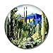 Marokko Jardin Majorelle Marrakech 3D Kühlschrankmagnet Whiteboard Magnet Souvenir Kristallglas
