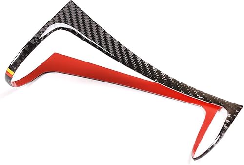 Miniatura 6 de YIWANG Adhesivo de marco de decoración de palanca de cambios de consola central de fibra de carbono suave para Mercedes Benz Clase C W204 2007-2013