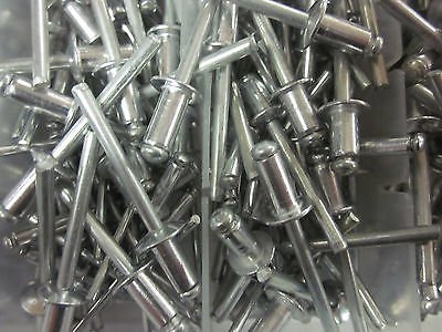 500pc ALUMINUM POP RIVET ASSORTMENT FOR HAND/AIR RIVETER GUN 3/16