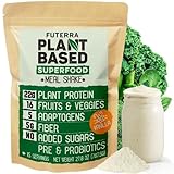 Superfood Vegan Meal Replacement Shake Vanilla - Lactose Free, Dairy Free Plant Based Protein Shake for Weight Management - Low Carb, No Added Sugar, Keto Meal Shake - 22g Protein, 15 Servings