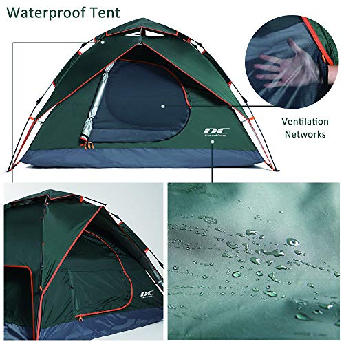 image for Diamond Candy Pop Up Tents for Camping 2-3 Person, 3000mm Waterproof T