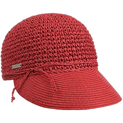 Seeberger Women's Red Summer Visor Cap Cover