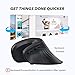 iClever Ergonomic Wireless Mouse, TM209G 2.4G Vertical Ergonomic Optical Mouse with 3 Adjustable DPI 800/1200/1600 Levels 6 Buttons for Laptop, PC, Desktop, Computer, Notebook