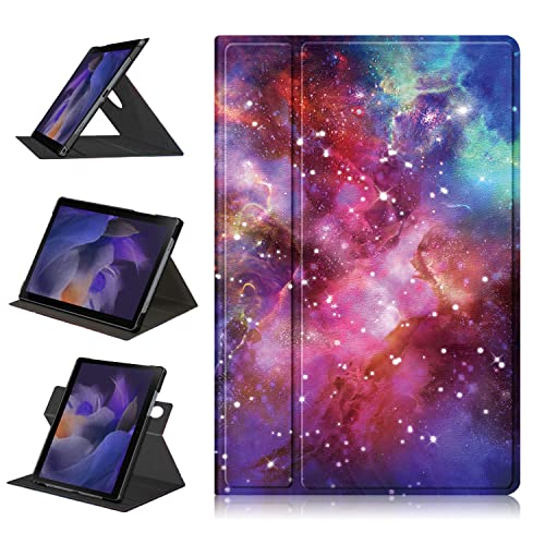 TOPCASE Hülle für Samsung Galaxy Tab A8 2022 10.5 Zoll Tablet Release, Kann Sich Um 360° drehen Smart Case,mit Stifthalter und Standfunktion für SM-X200/X205,Galaxis Cover