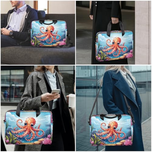 Bolsa para laptop con diseño de pulpo oceánico miniatura 7