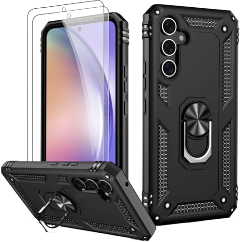 Coque Galaxy A54 LUMARKE antichoc avec protège-écran et anneau