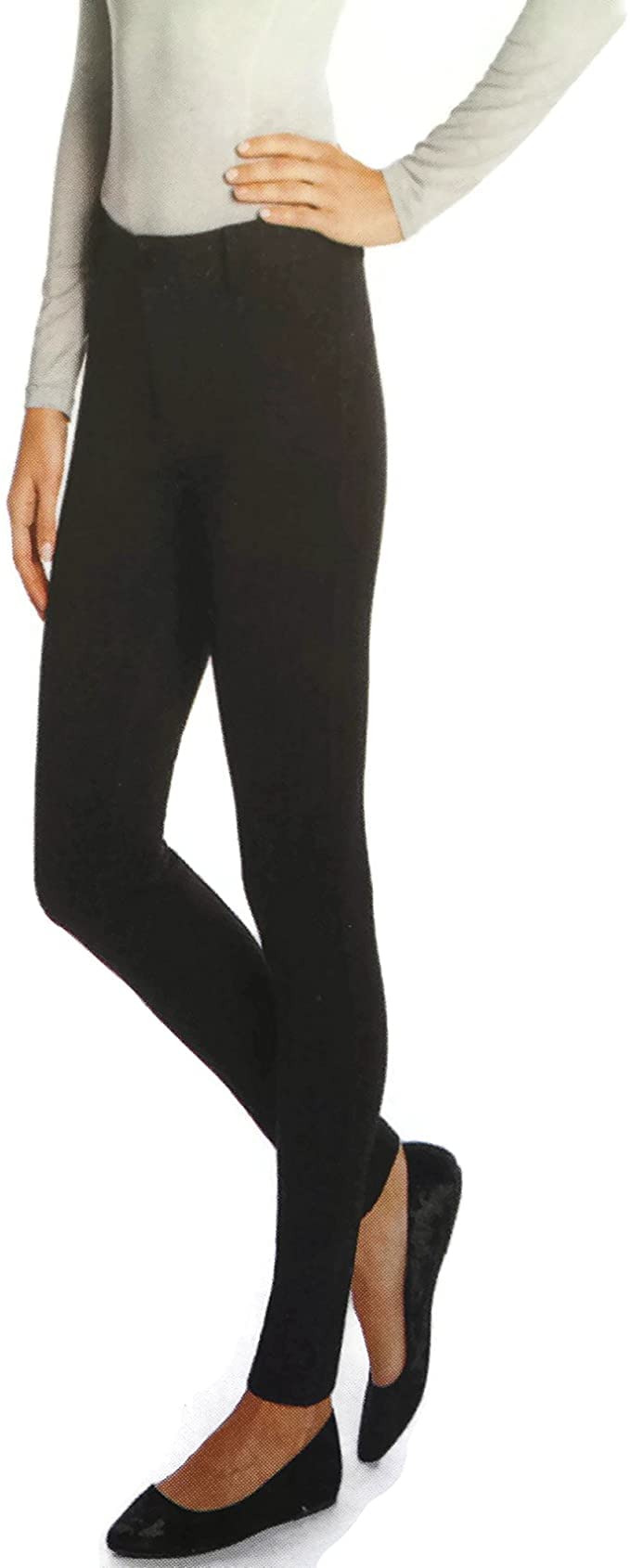 MarisaMario Serrani Women's High Compact Knit Legging Pants (Black,L)