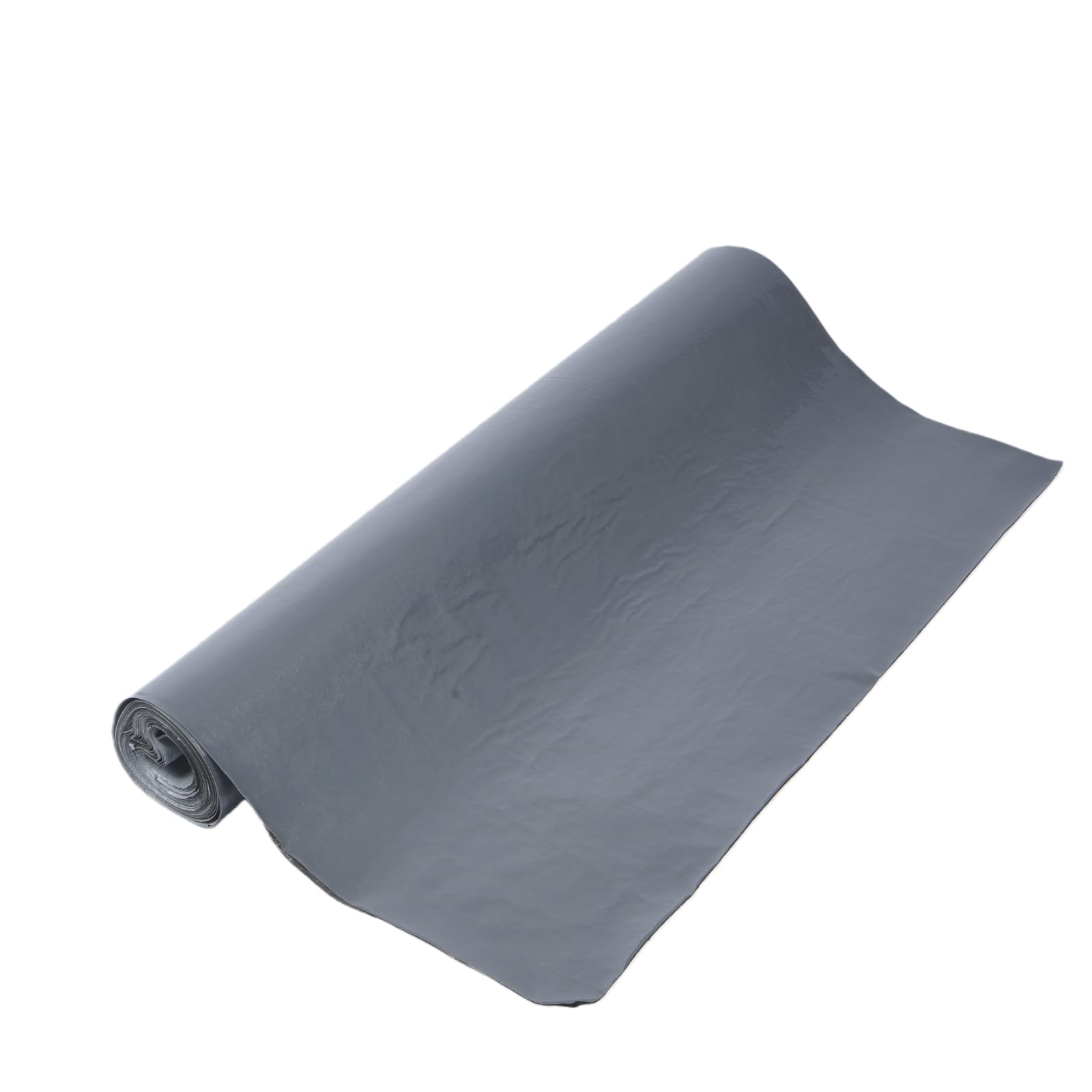 Rollo de techo autoadhesivo impermeabilizante, membrana de goma para techos de 39 pulgadas x 5 m, base protectora de techo para paneles de techo de metal, tejas de techo de casa y porche (gris)