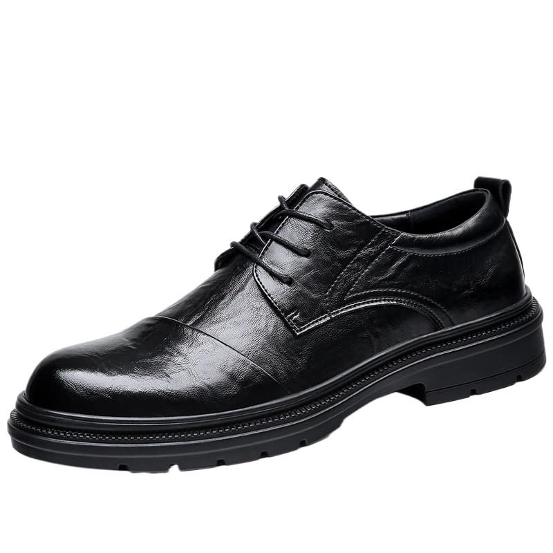 Dress Shoes for Men Black Lace Up Classic Formal Tuxedo Shoes Oxfords Comfort Business Fashion Dress