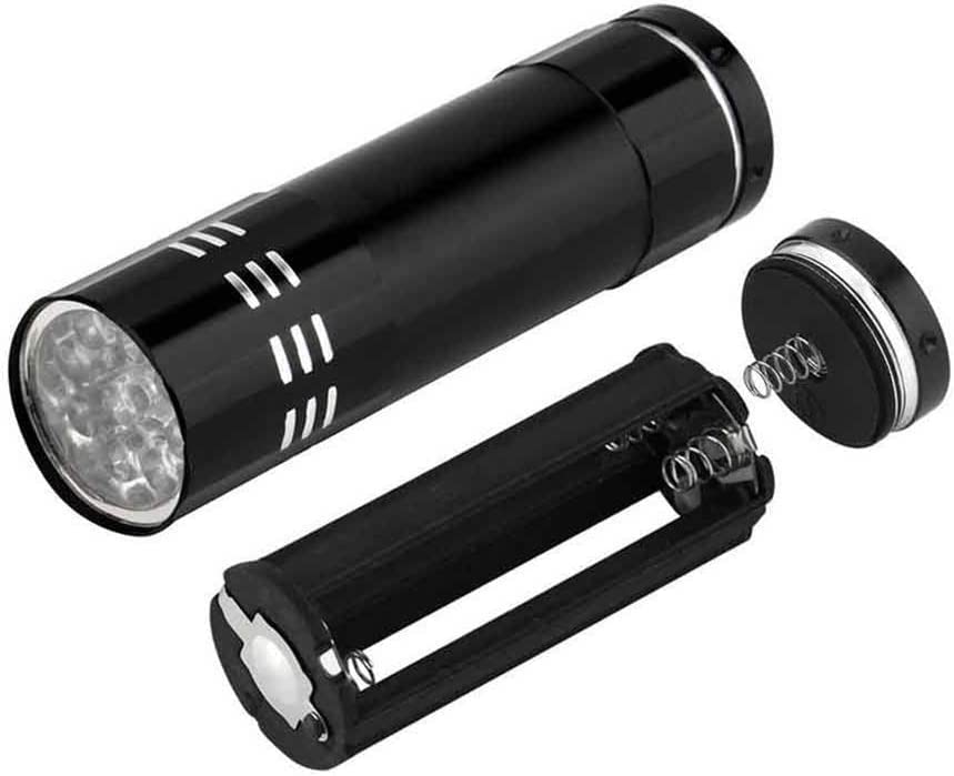 Image of UV Flashlight Black Light, Handheld Blacklight Flashlights 9 Led 395nm Mini Light Torch Pet Urine Detector for Dog Pet Urine Stains, Dry Stains, Bed Bug, Matching with Pet Odor Eliminator