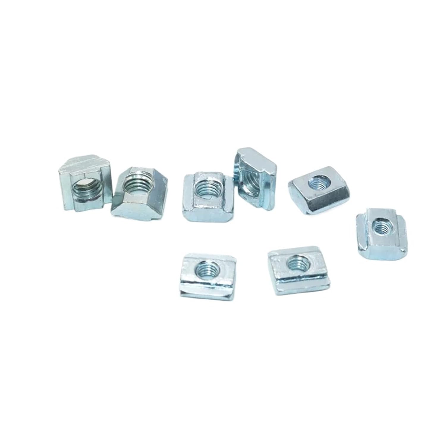 200p/set 2020 M3 M4 M5 T Slide Nut Galvanized T-Slot Sliding in Connection 20 Series Aluminum Extrusion Profile Square(200pcs 2020 M4)