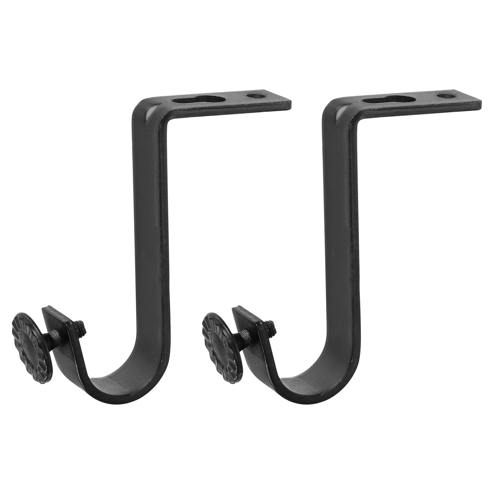 Ceiling Curtain Rod Bracket, Heavy Duty Curtain Rod Holders...