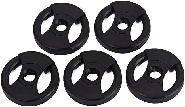 Alnicov45 RPM Adapter for 7" Vinyl Universal Record Turntable Pack of 5(Black)