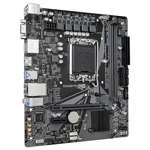 GIGABYTE H610M S2H V3 DDR4 Scheda madre - Supporta processori Intel Core 14th CPUs, 4+1+1 Hybrid Digital VRM, up to 3200MHz DDR4, 1xPCIe 3.0 M.2, GbE LAN, USB 3.2 Gen 1 - Scheda madre - Immagine 2