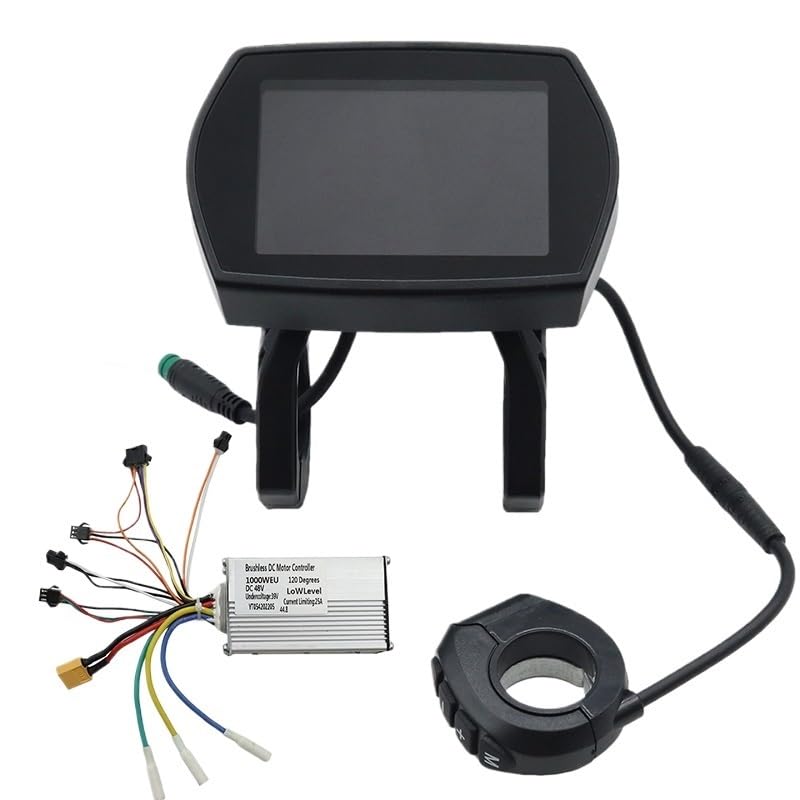 Centralina Monopattino Elettrico Kit Controller Scooter Elettrico 48V 25A 1000W con Parti Scooter Elettrico cruscotto Display Brushless Motor Controller