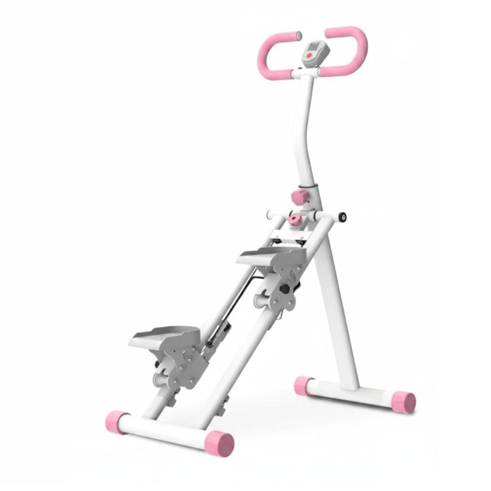 Stair Workout Machine Indoor Use Home Stair Stepper Quiet Foldable Climbing Pink White Upgraded-picture-20