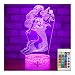 easuntec Mermaid Toys Night Light with Remote & Smart Touch 7 Colors + 16 Colors Changing Dimmable Mermaid Gifts 1 2 3 4 5 6 7 8 Year Old Girl Gifts (Mermaid 16WT)