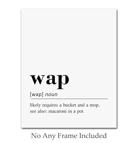 Miniatura 2 de Wap Definition, Wap Print, Wap Gift, Wap Sign, Dictionary Art, Dorm Room Gift, Fuuny Home Decor, Wap Wall Art, 8x10 inch No Frame