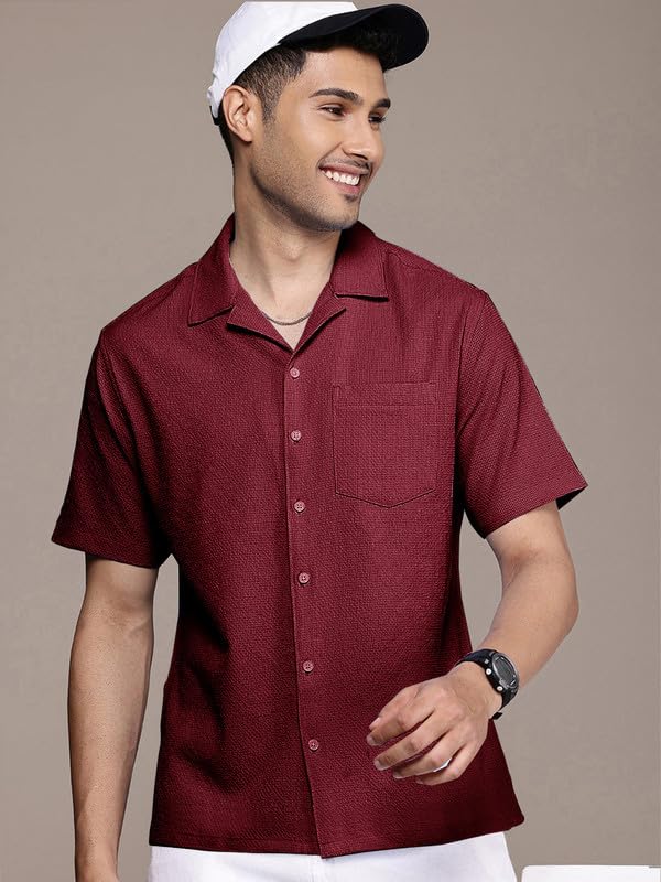 Image of Tee Projekt Fashion Textured Shirts for Men||Regular Fit Casual Shirt for Men||Fancy Shirt