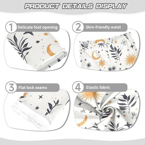 Sun and Moon Girls Leggings Ultra Soft Compression Yoga Gym Pants for Kids 4-10T3