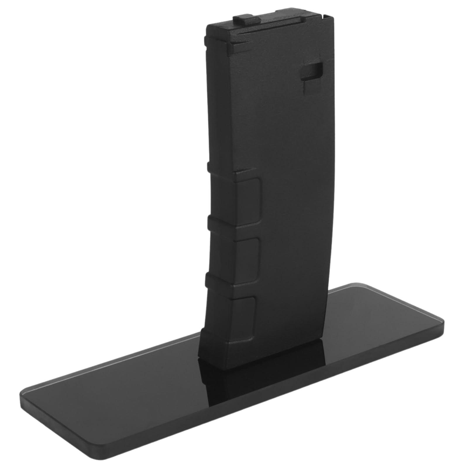 Let Me Be AR Rack Compatible with M4 and AR15 GBB Version as Decorative Ornament AR Display Magazine-Simulation Stand with Insert Snap & Release Button and Glass Base with Non-Slip Pads.(GBB Only)