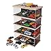 1/64 Diecast Car Display Case with Car Parking Scene, Car Garage Display Case for Alloy Car Collectors Toy Cars , 4 Layer