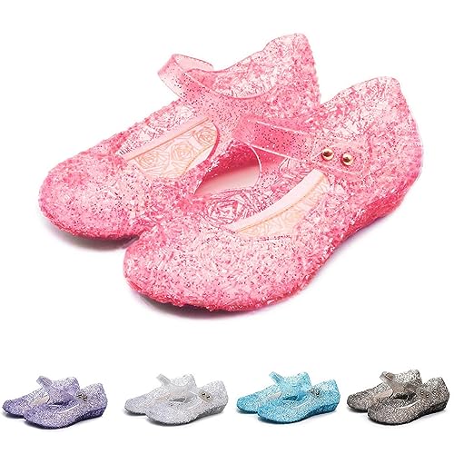 Toddler Girl Sandals Little Girls Princess Jelly Sandal Closed Toe Casual Birthday Party Mary Jane Wedge Shoes3