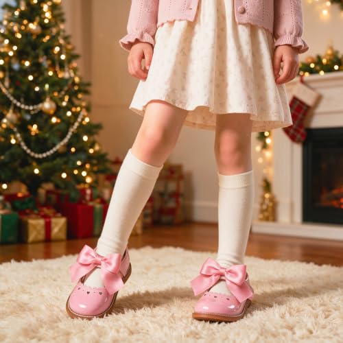 Image of GINFIVE Toddler Girls Mary Jane School Oxford Dress Flat Shoes for Wedding
