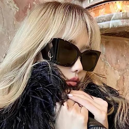 Women's Personality Oversized Cat Eye Sunglasses, Suitable for Photo, Driving, Fishing, UV Protection and Anti-Glare.3