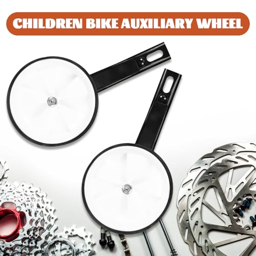 Ruedas de Entrenamiento para Bicicleta Estabilizadoras 12-16 Pulgadas Resistentes con Ruedas Auxiliares Blancas Sustitutas para Accesorios de Ciclismo miniatura 6