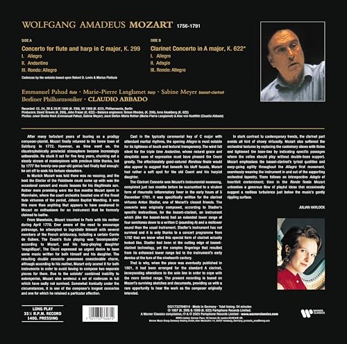 Mozart: Concerto for Flute & Harp, Clarinet Concerto image 4