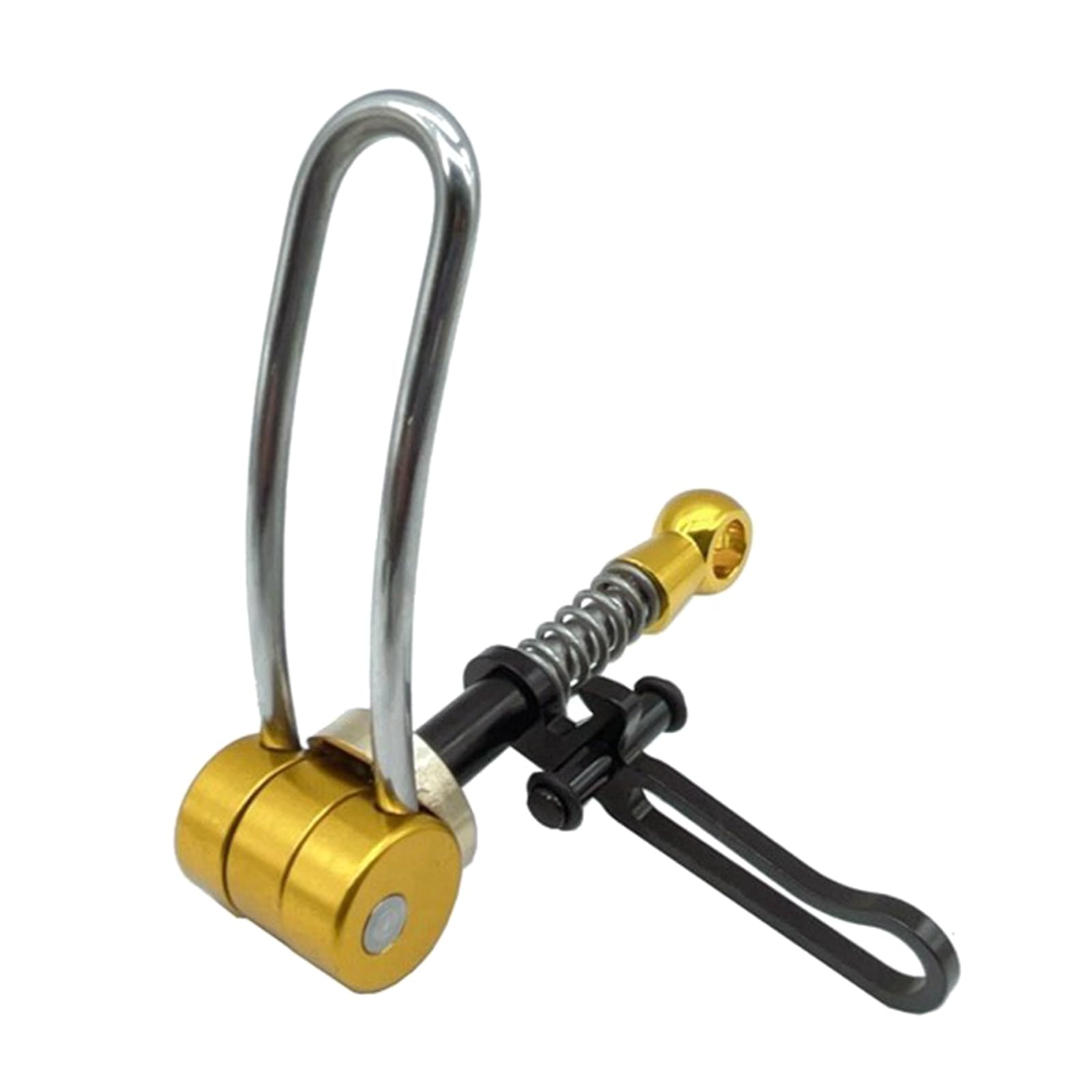 Hsioluted Gold Durability Bicycles Seats Tube Clamp Quickly Release Folded Bike Seatpost Clamp For Mountain Cycling Ligh Tweight Bike Seat